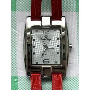 Premier Designs Silver Tone Red Band Women’s Quartz Watch